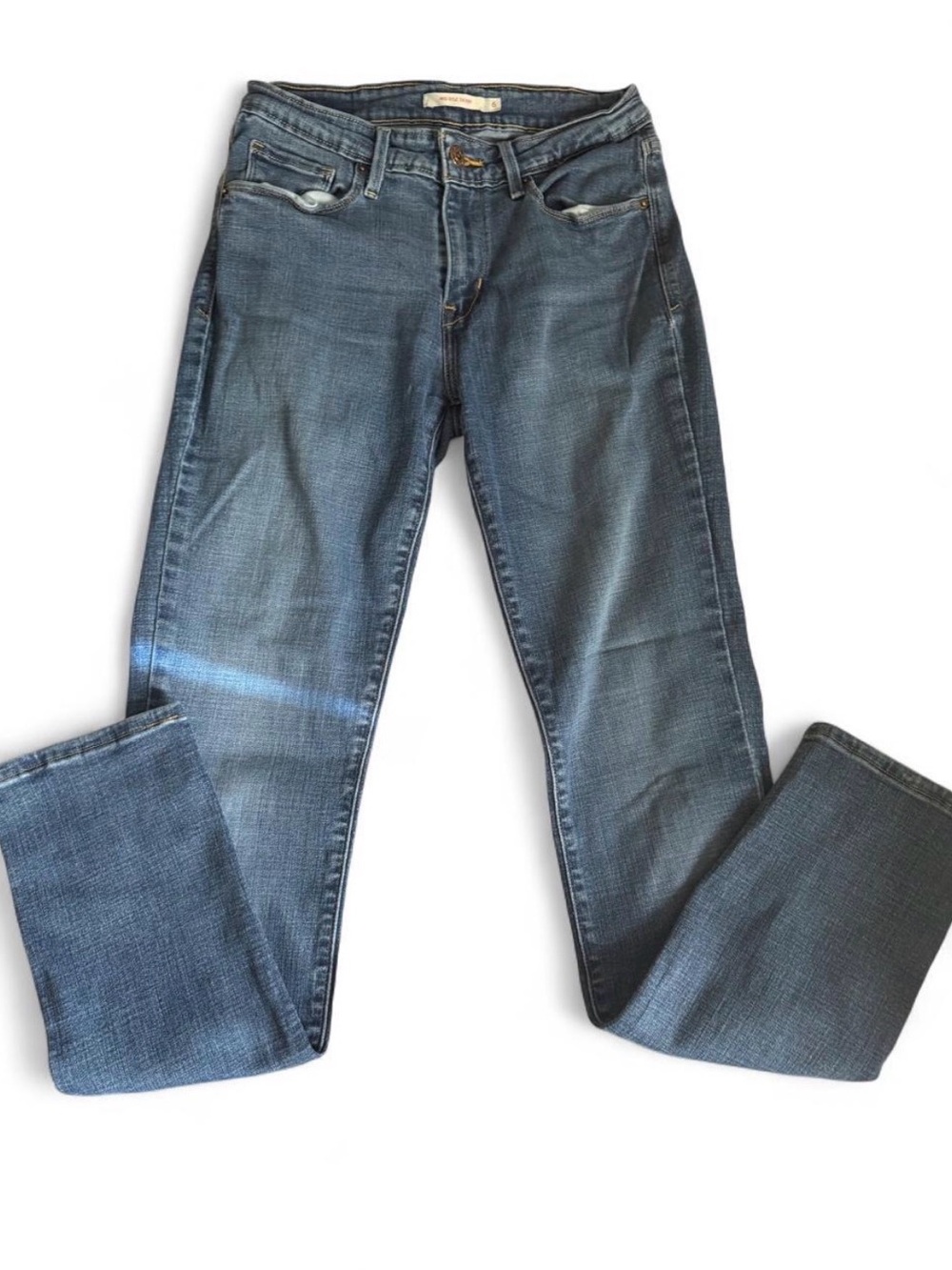 Levi's Straight-Leg Jeans in Blue Denim